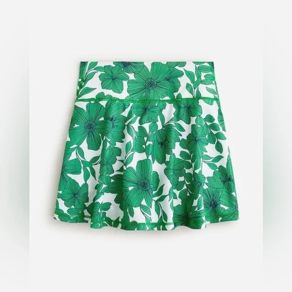 NWT J.Crew CloudStretch flared sports skirt in floral - Picture 2 of 3